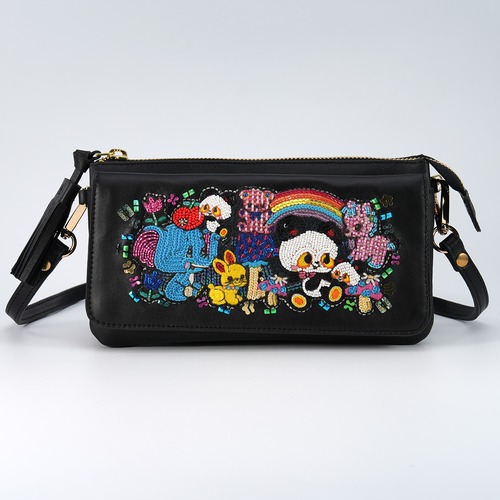 お財布ポシェット KawaeKayo (Black)