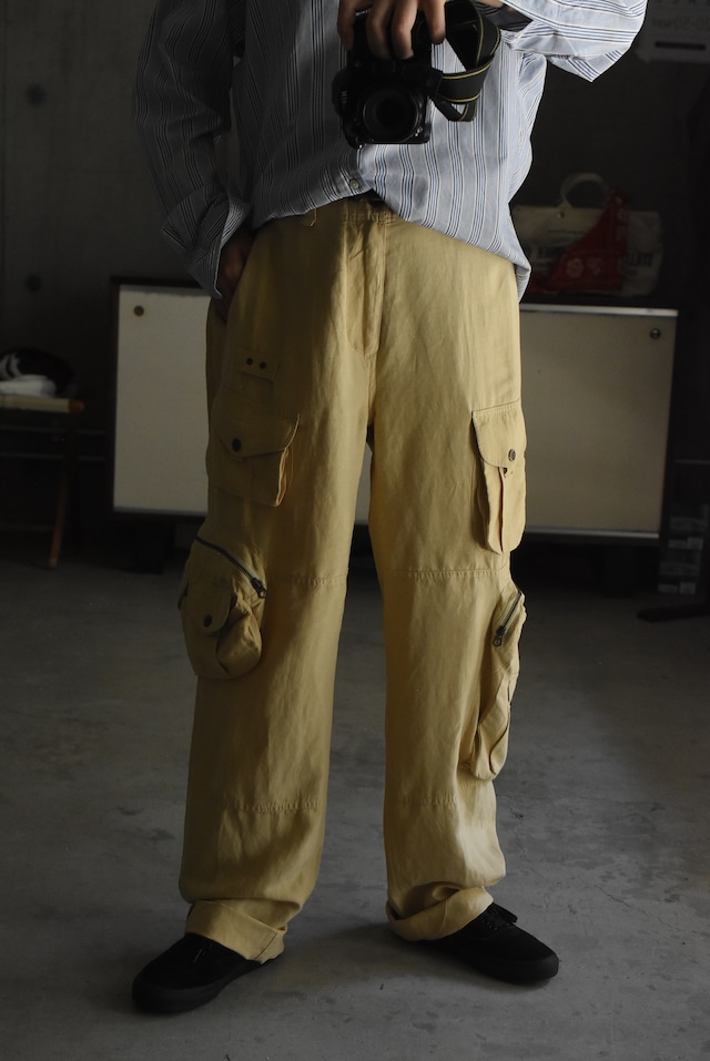 OK/90's "polo by Ralph Lauren" silk linen cargo pants