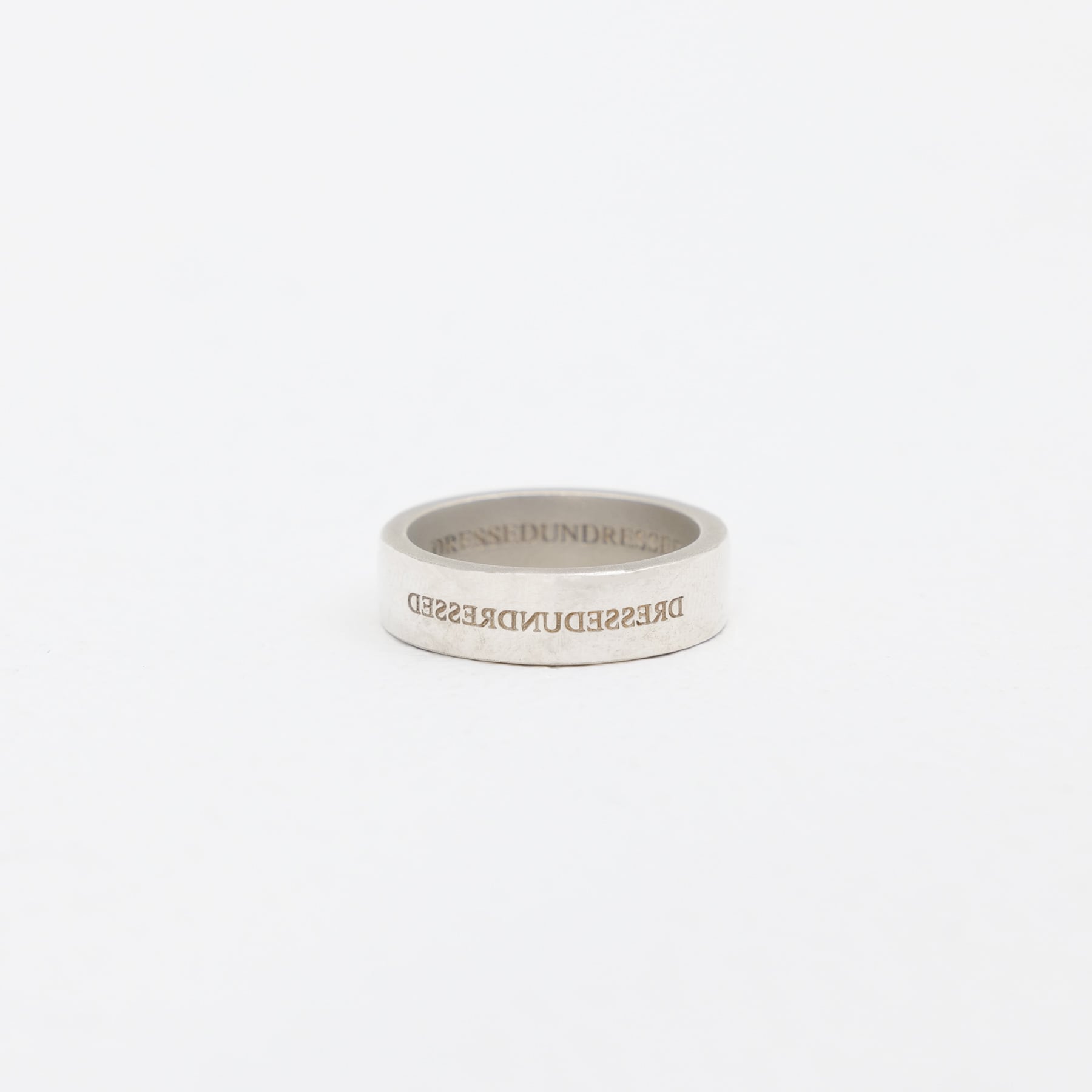 Silver Polished Logo Ring