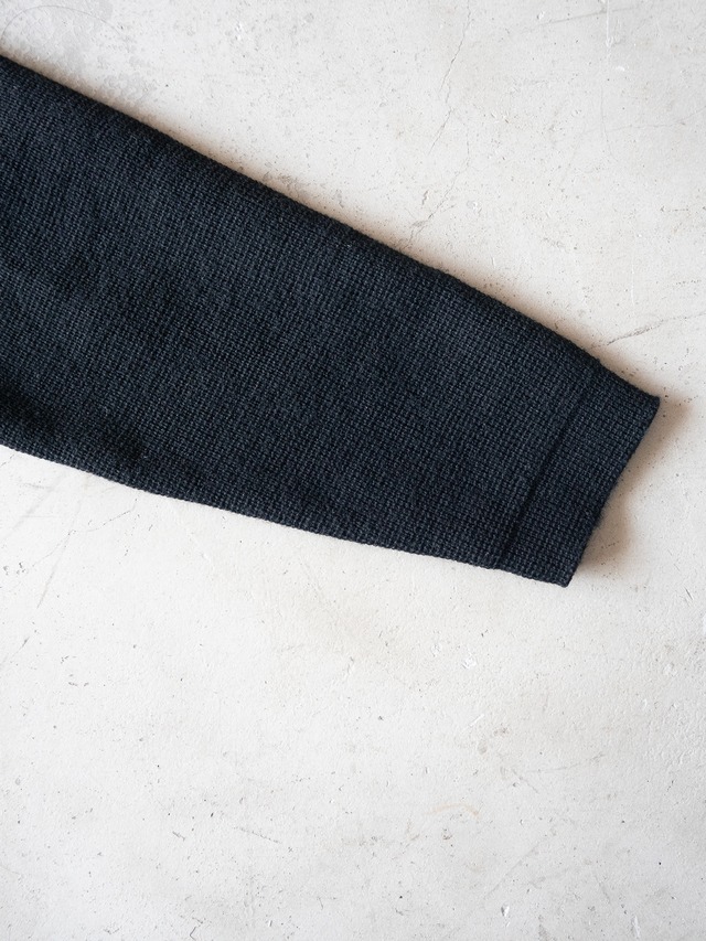 "WI" '80s vintage Black wool 6 colors linen knit