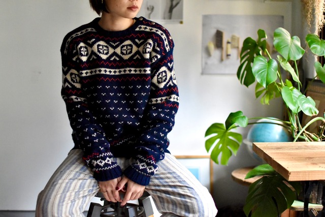 90's- "old" "ralph lauren" "hand knit sweater"