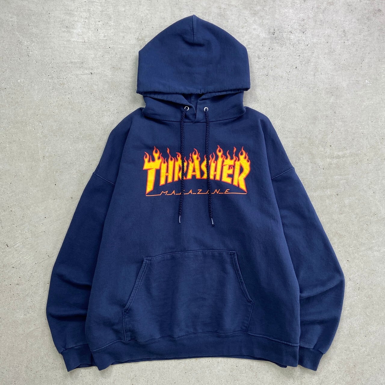 00年代 THRASHER スラッシャー スウェットパーカー メンズL 古着 