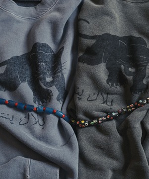 Lamrof / LM-26FW-CT04 BLACK PANTHER SWEATSHIRT(NAVY)