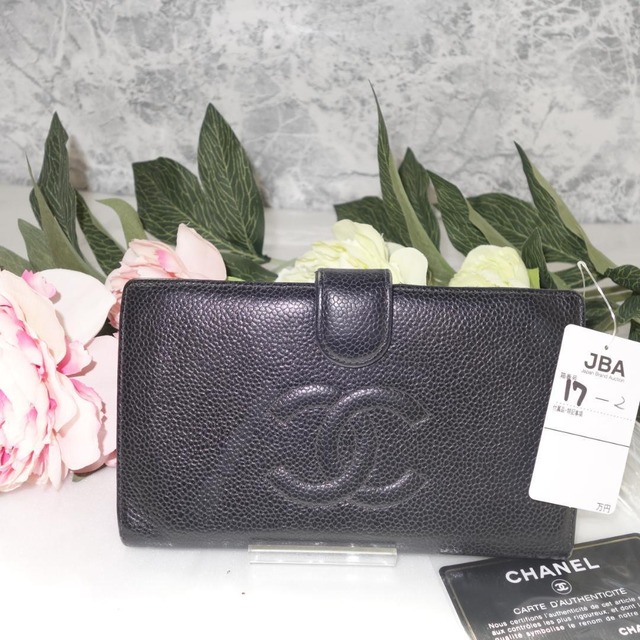 ☆美品☆ CHANEL キャビア柄 がま口財布 | fivestar