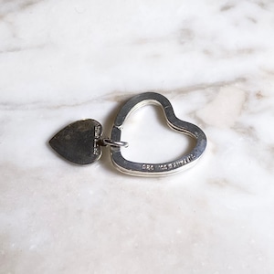 TIFFANY silver key-ring “open heart” (1)