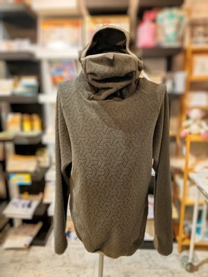 超美品＆稀少  CCP インポ－ト FULLFACE 幾何学柄 PARKA  L サイズ  [LT-OA21] ※イタリアインポ－ト生地