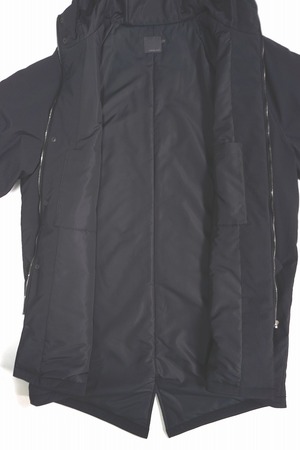 Nylon Padded Hoodie Coat