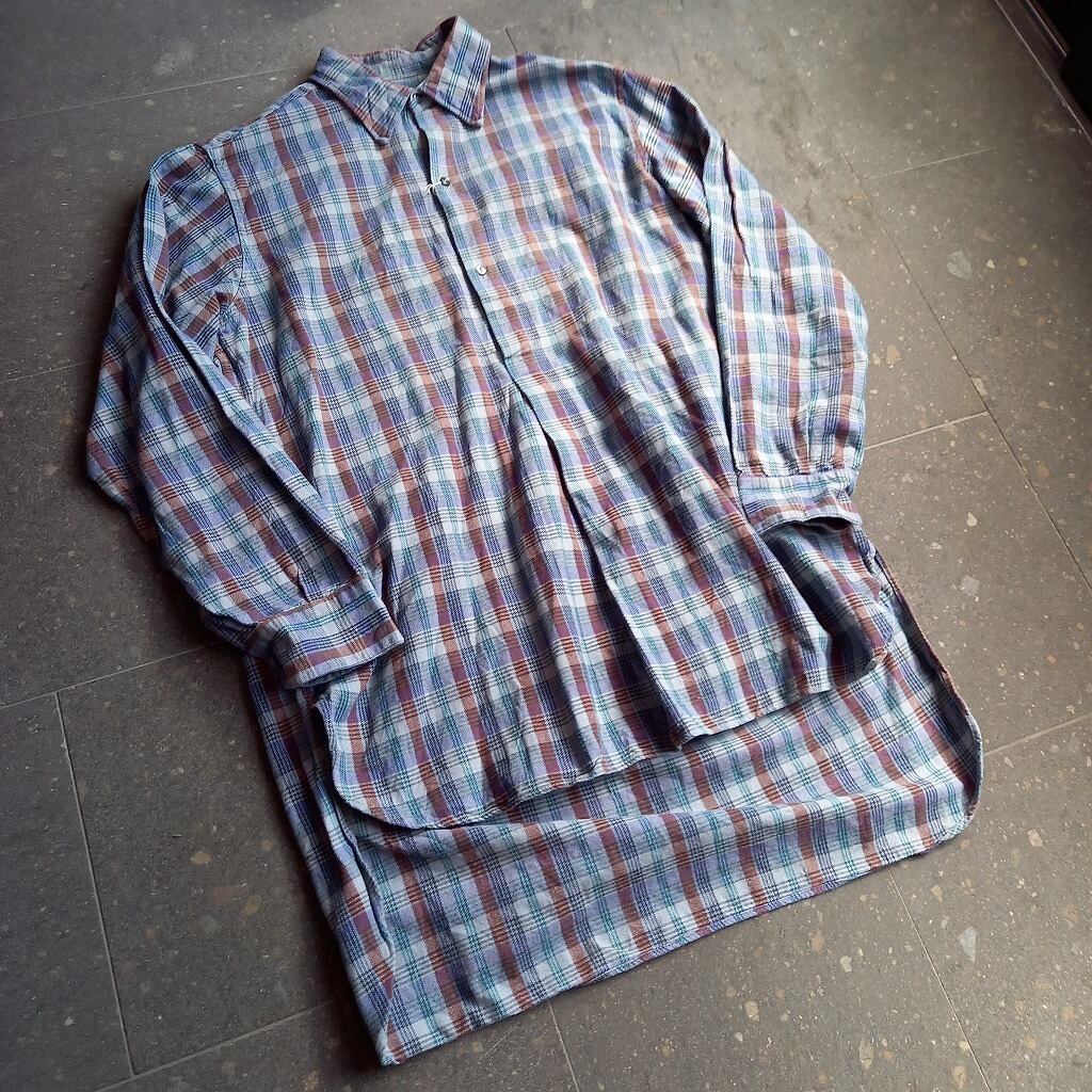USED(ユーズドフルギ) 50~60s チェックフランネル グランパシャツ