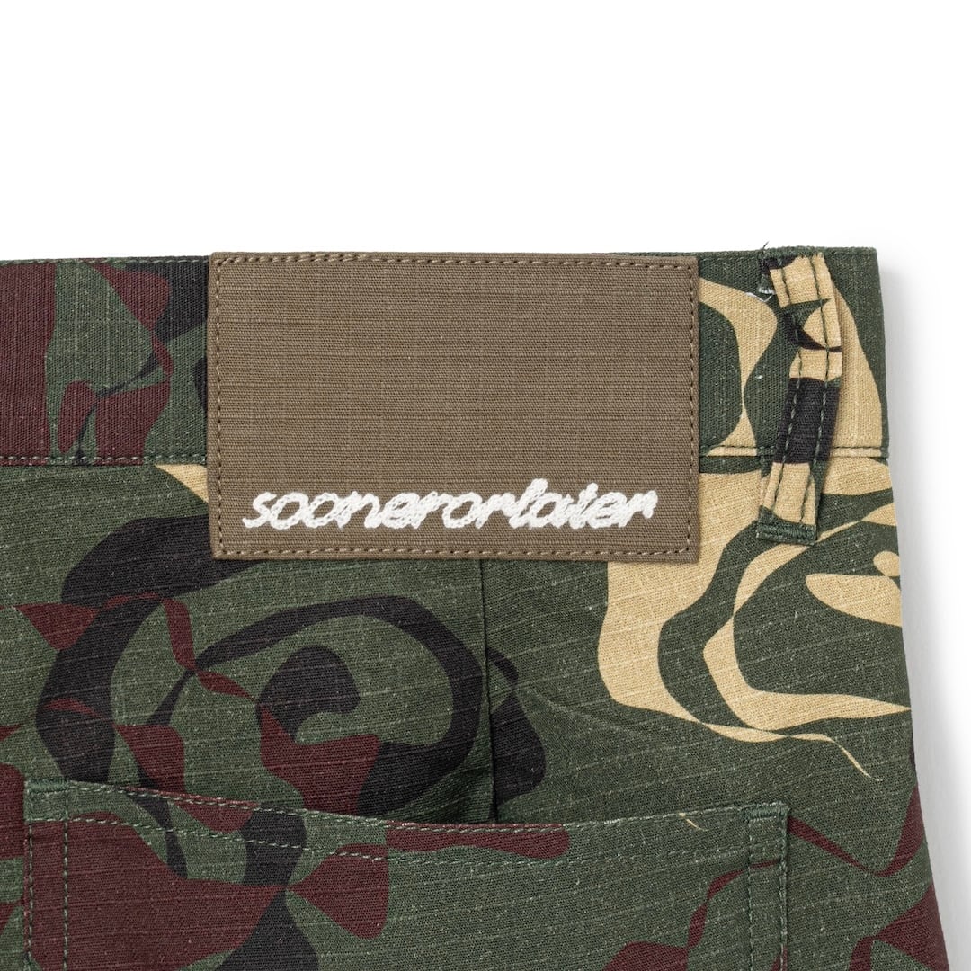 SOL Cotton Ripstop Baggy Shorts (CAMO) | SO SHOP & HOSTEL NAKAMEGURO