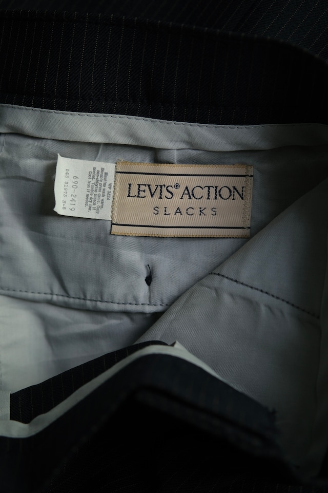 Utah/80-90's "LEVI'S" ACTION SLACKS/stripe