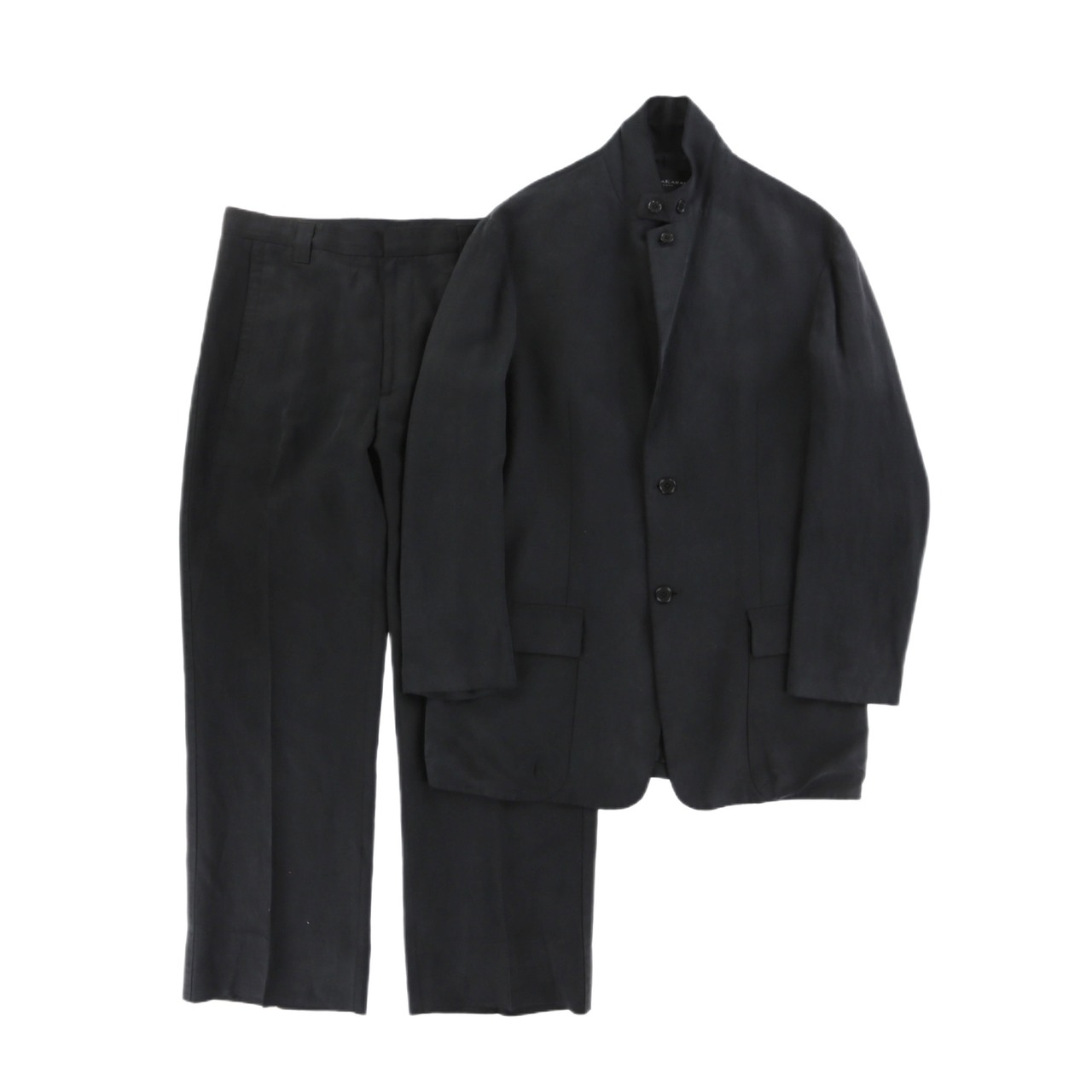 DONNAKARAN NEW YORK スーツセットアップ シルク×リネン シングル 