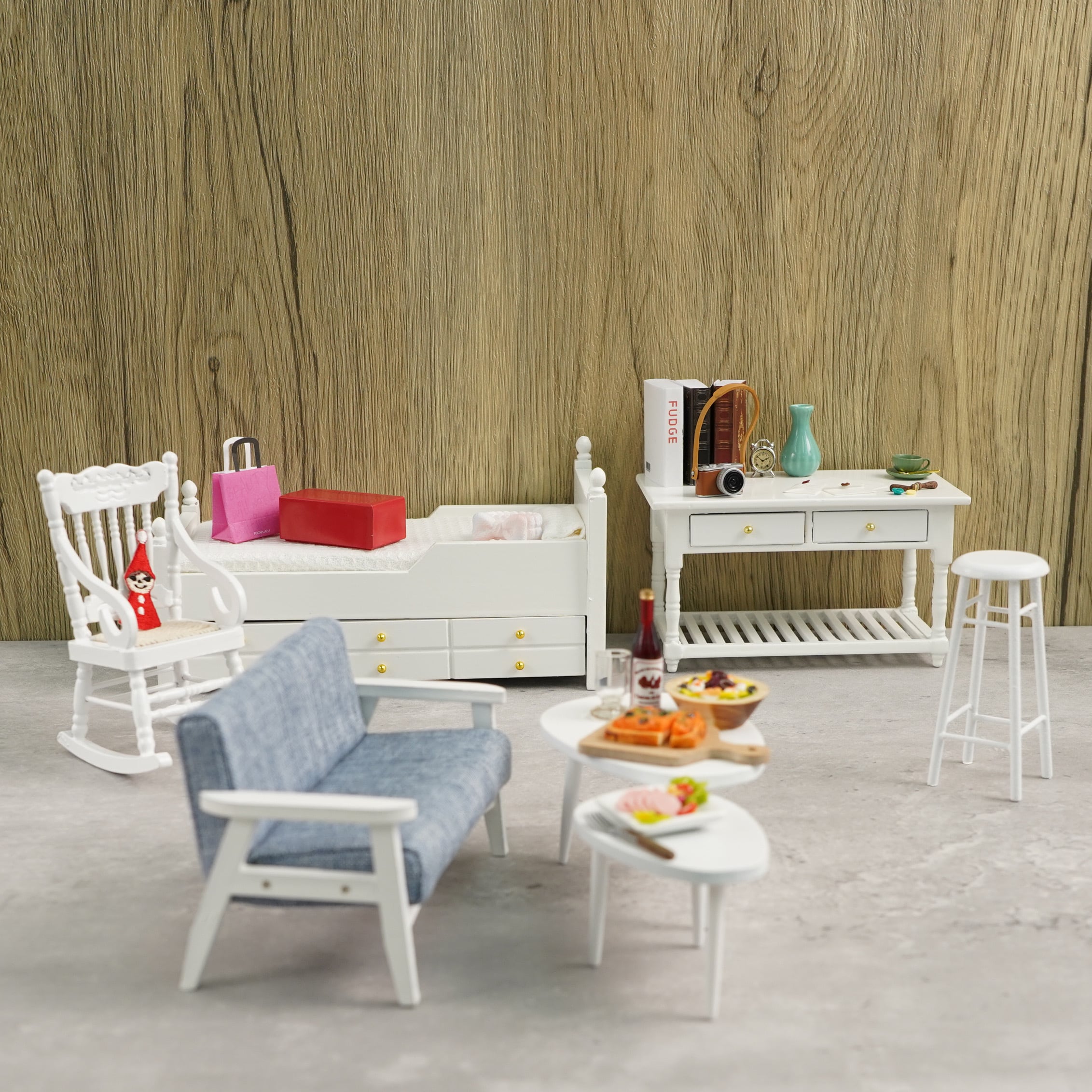 020-30061 ミニチュア家具 table&chair スツール ラウンド ハイタイプ