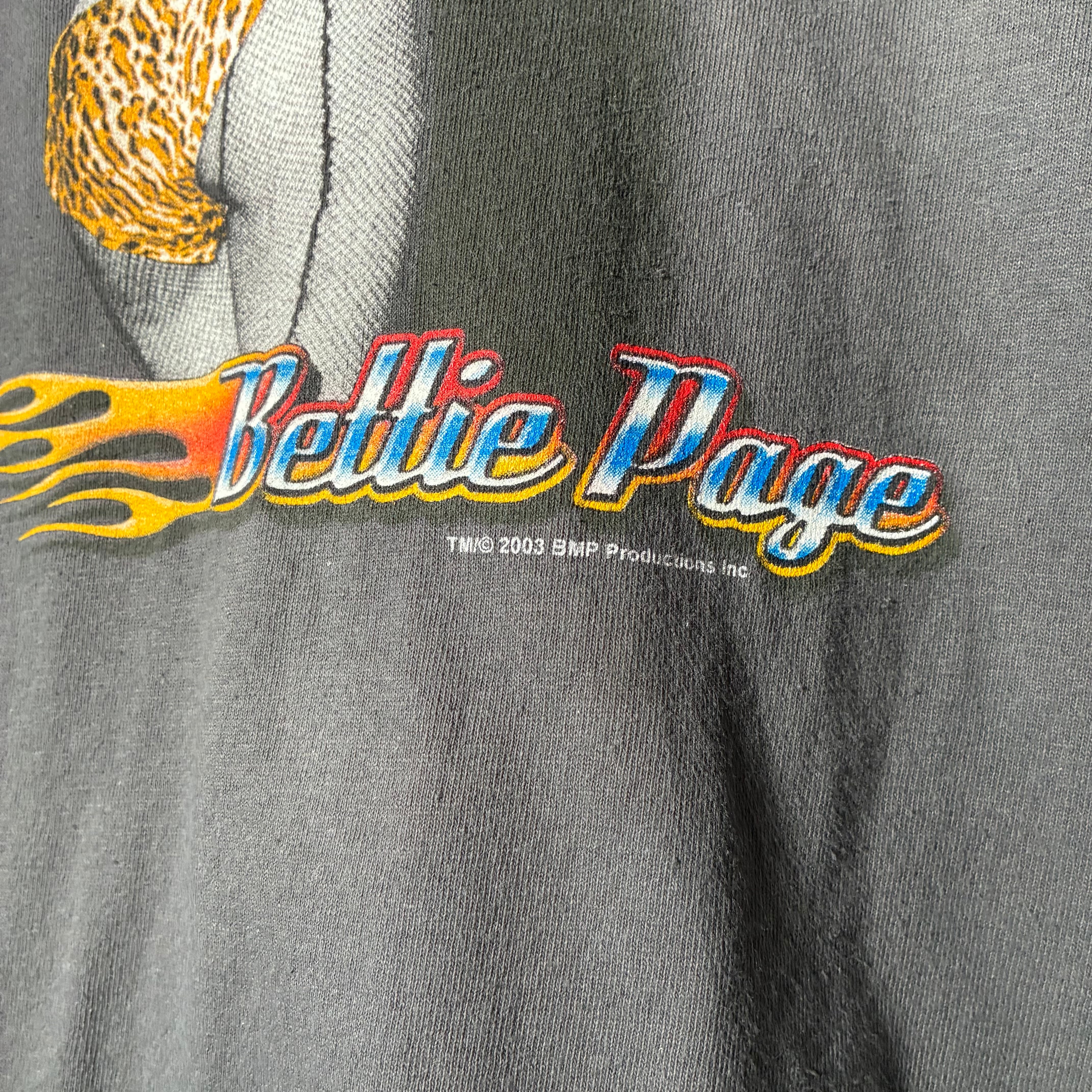 00s USA製 DELTA Bettie Page ベティペイジ Tシャツ グレー | 古着屋