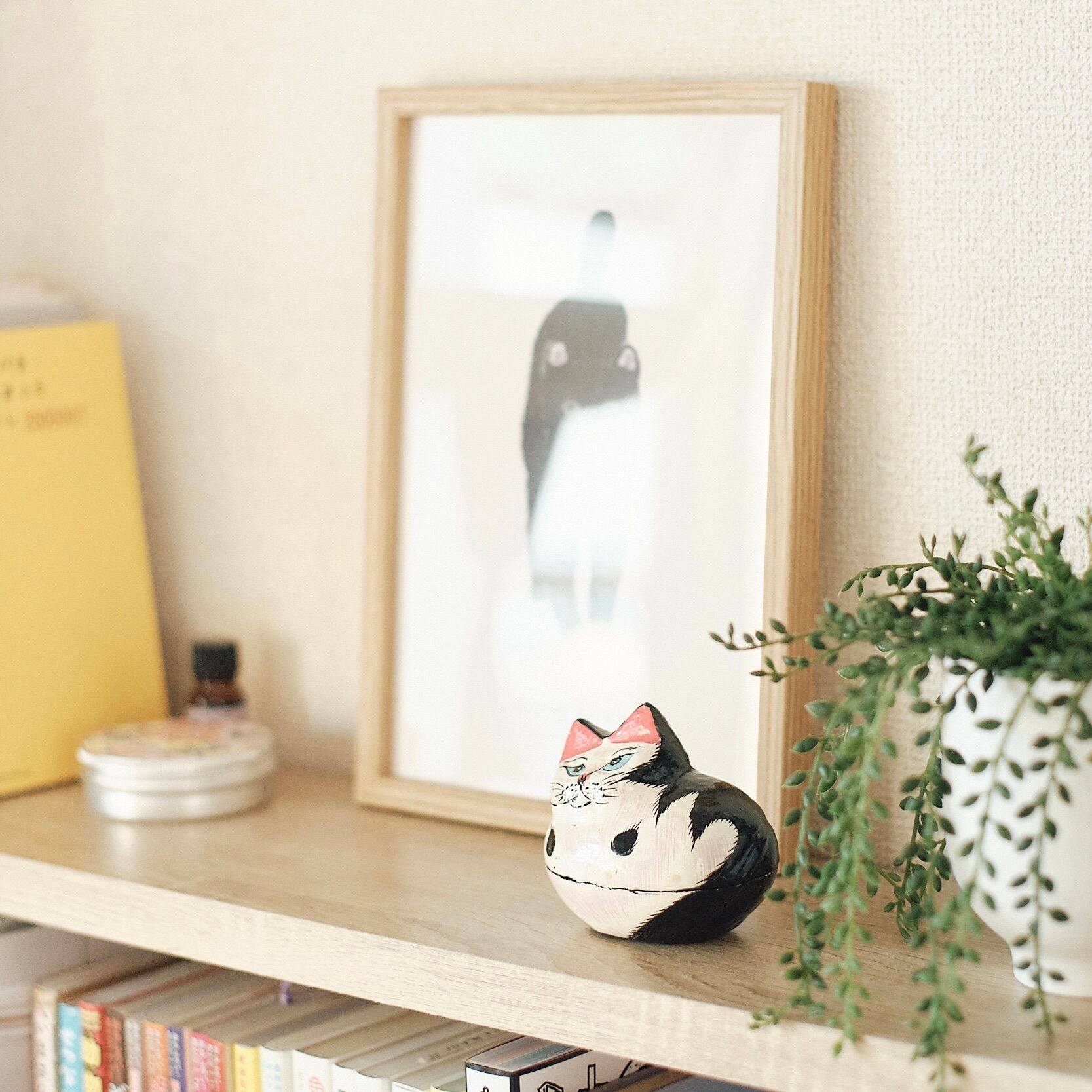 ペーパーマッシュ お座りCAT 小物入れ