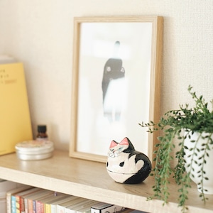 ペーパーマッシュ お座りCAT 小物入れ
