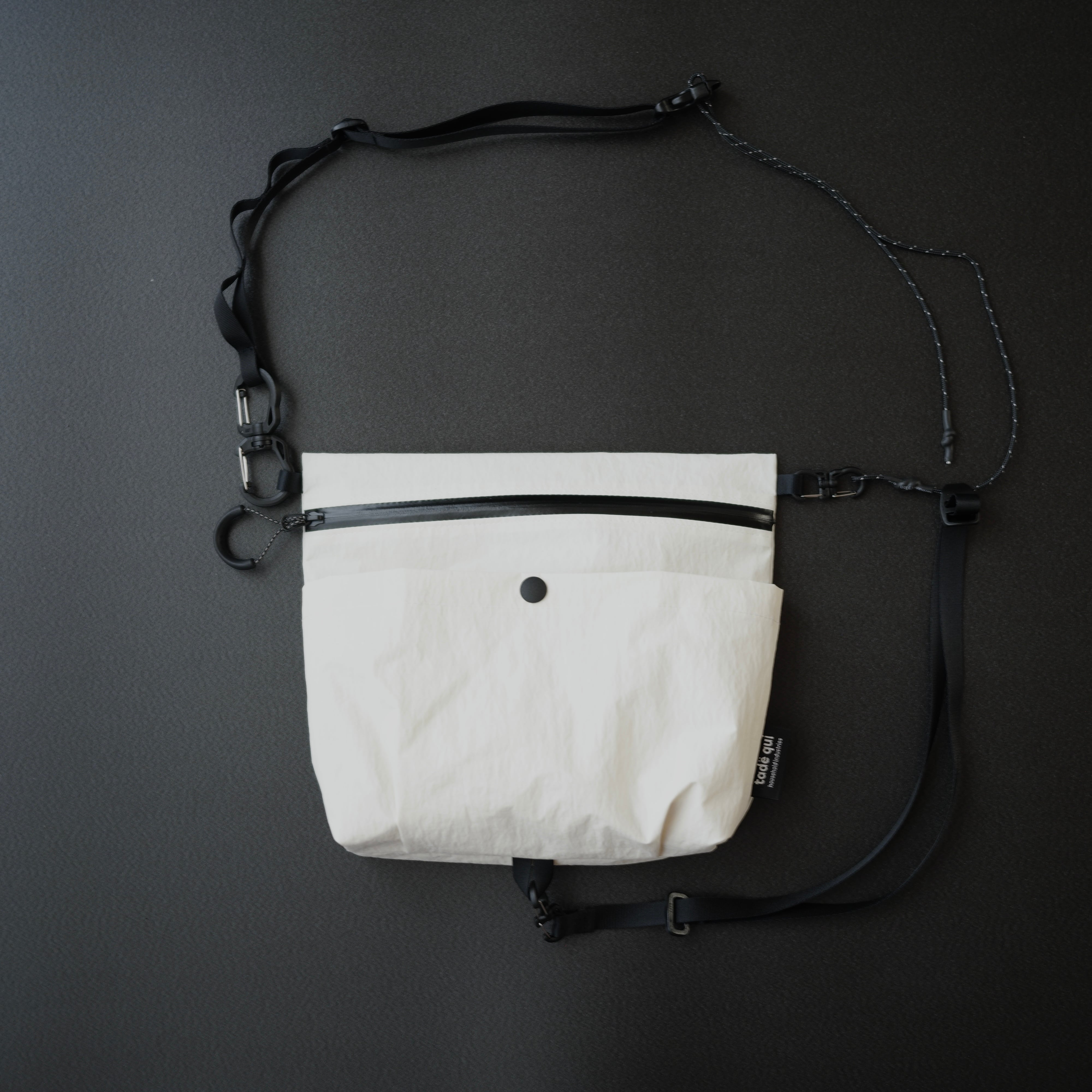 sacoche×SACOCHE / KONBU®︎ / Ivory & cordura 30D ripstop nylon / White