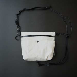 sacoche×SACOCHE / KONBU®︎ / Ivory & cordura 30D ripstop nylon / White