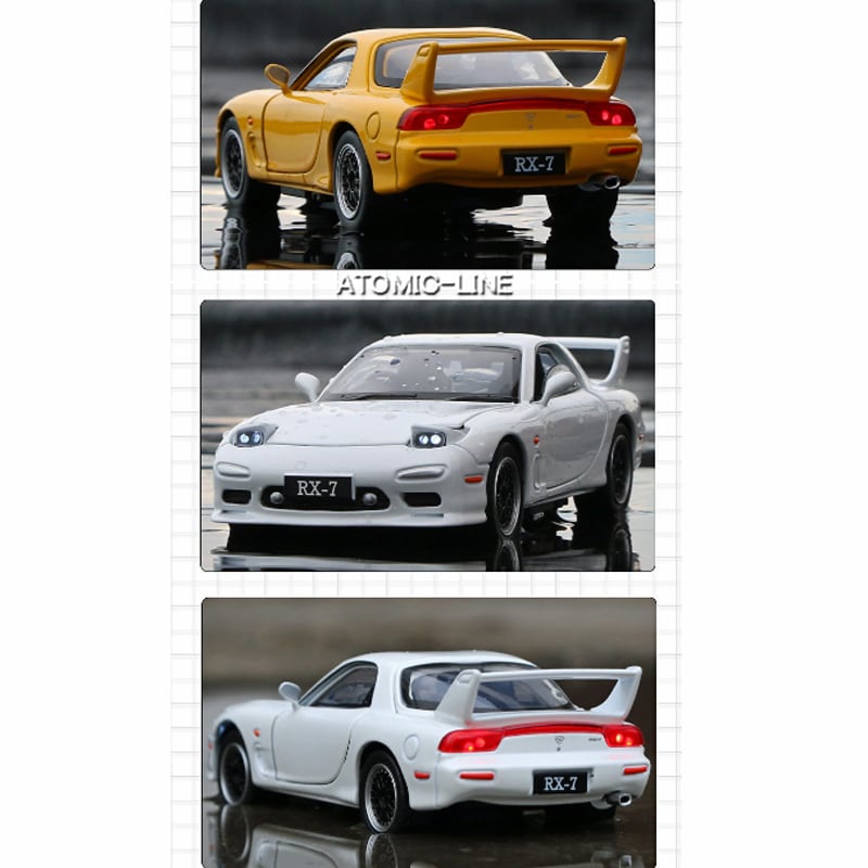 マツダ RX-7 1/32 ミニカー 全3色 ライト点灯 エンジンサウンド