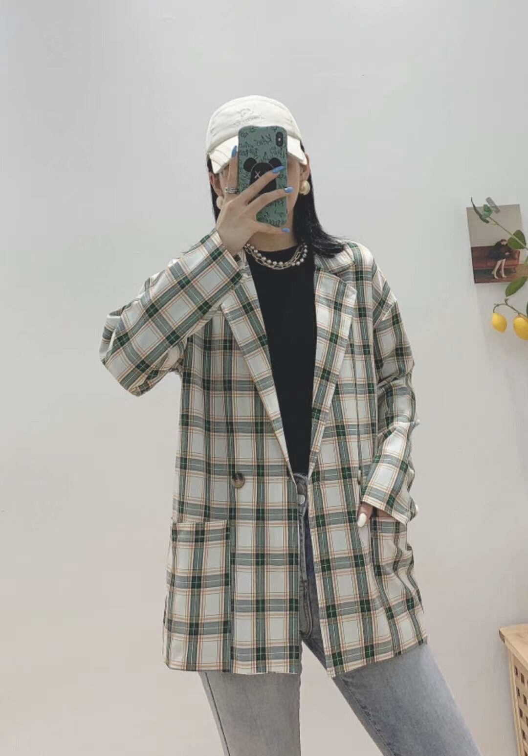 チェックジャケット