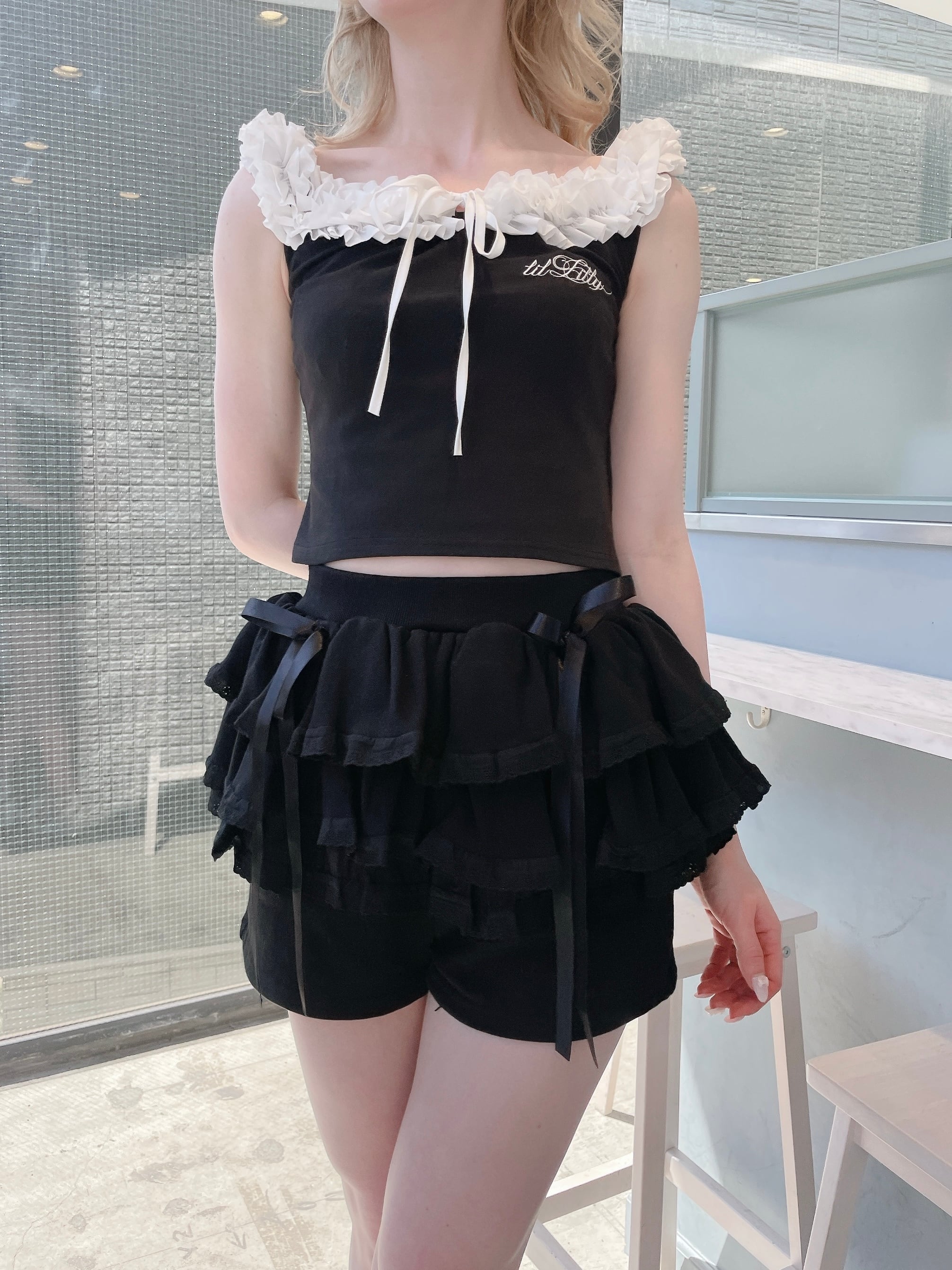 S/S ペプラムスウェットレースショートパンツ | lilLilly official