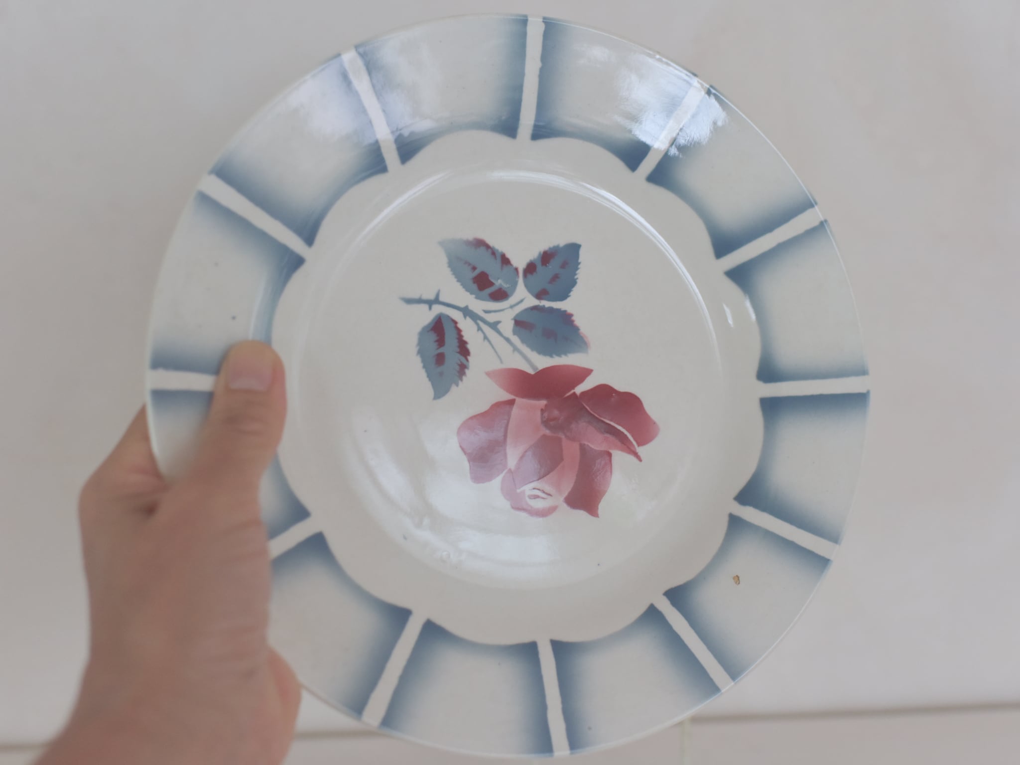 アンティーク ●1922~1965年頃●ディナー皿23cm●Sarreguemines & Digoin