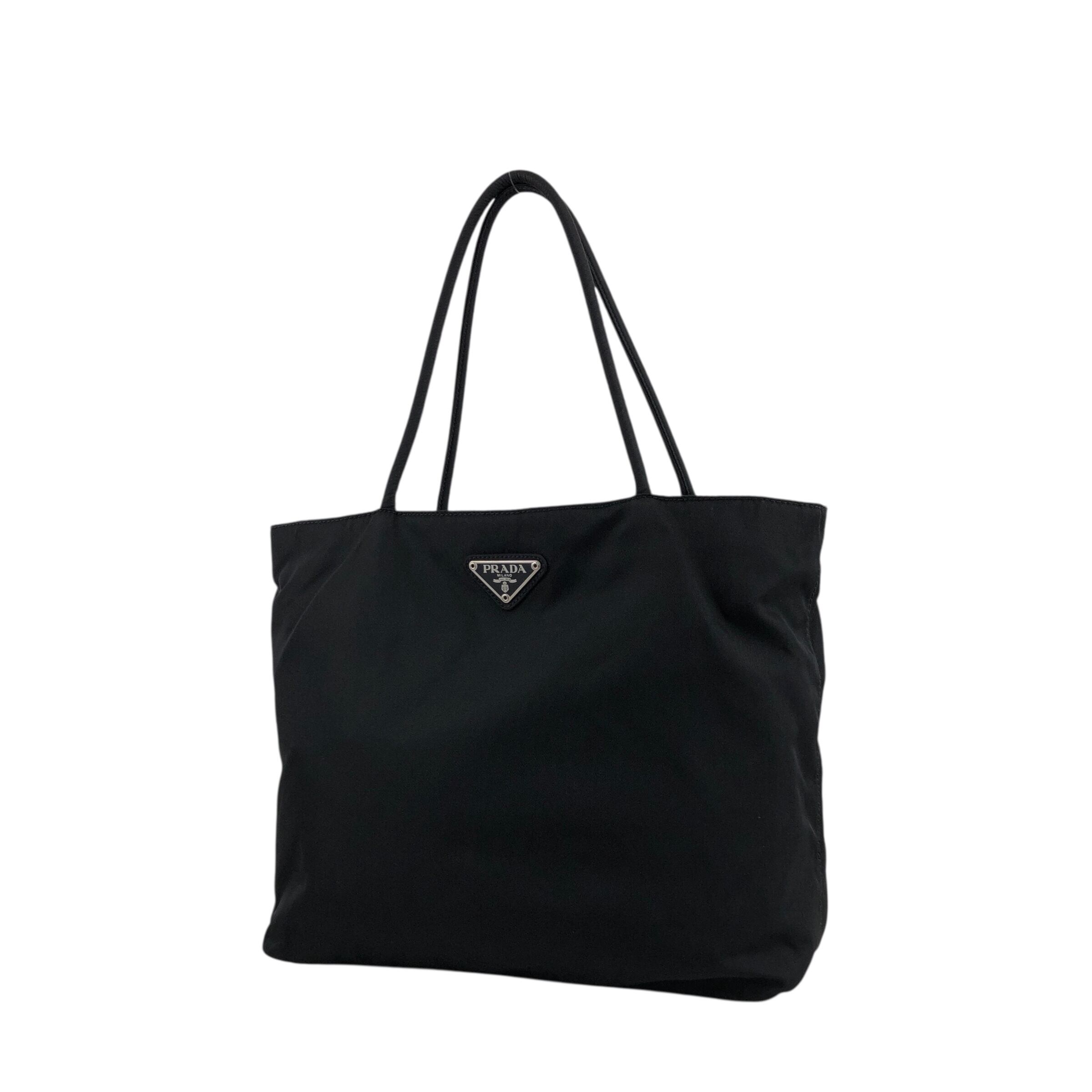 PRADA プラダ トートバッグ ブラック トライアングルロゴ ナイロン