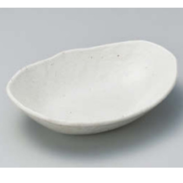 粉引小判鉢(小)[308] 34-18-757楕円鉢