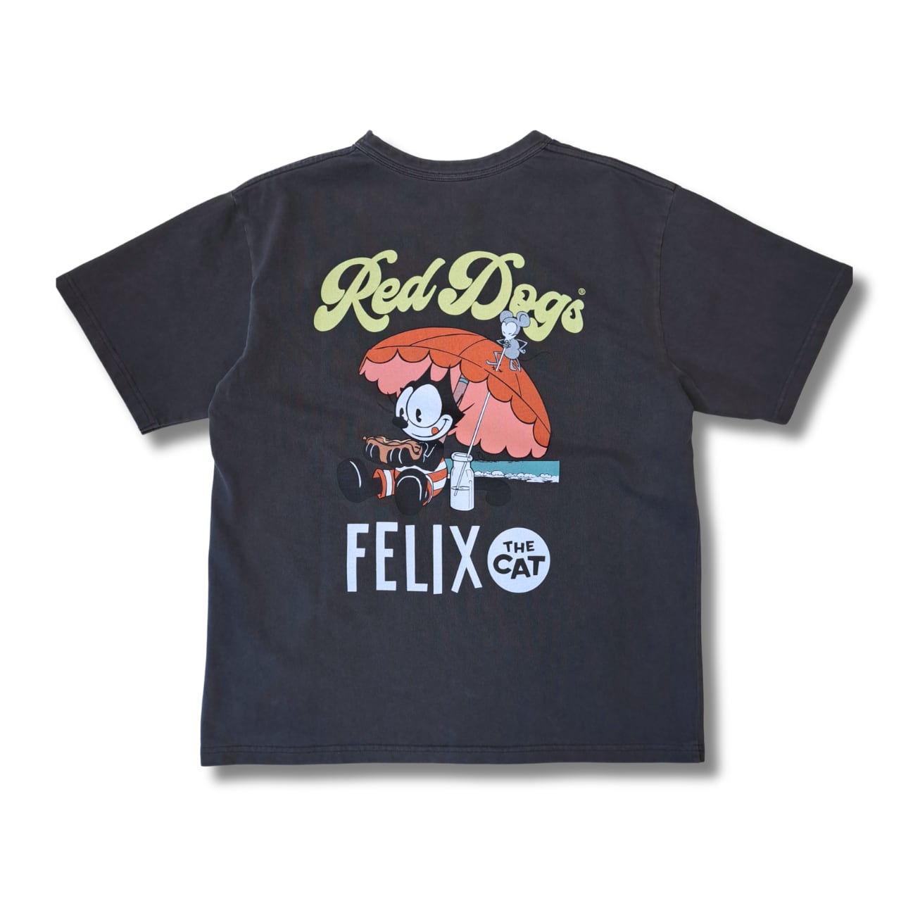 FELIX THE CAT × RED DOGS - beach Tシャツ (charcoal)