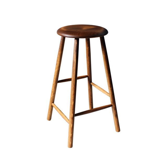 USED / NORDIC STOOL NATURAL LARGE / Oil Finish / Dark Walnut