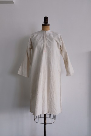 [ANTIQUE]1900s French antique linen dress