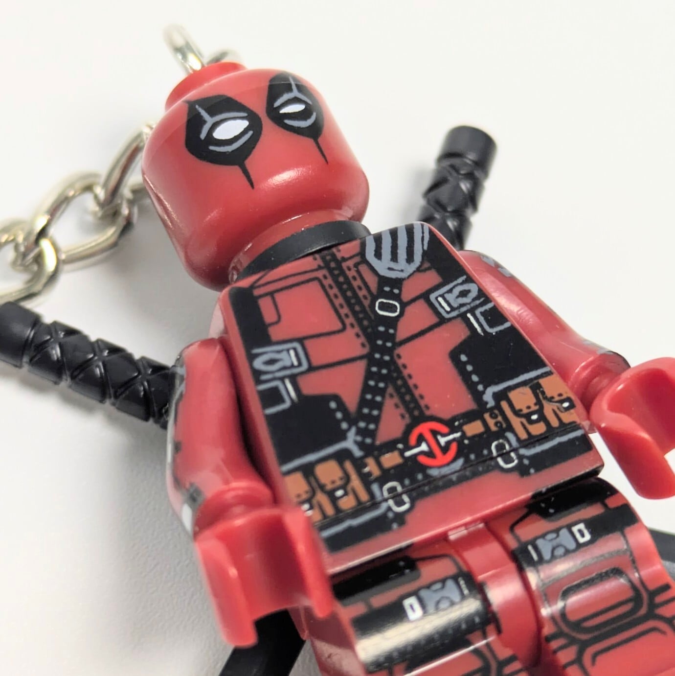 ♧【ブロックフィギュアキーホルダー】Deadpool ( デッドプール ) / X-MEN / デッドプール&ウルヴァリン / MARVEL〚アメリカン雑貨 アメトイ〛