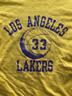 80's トリコタグ　チャンピオン　LOS ANGELES LAKERS リバーシブルTシャツ　表記(M)