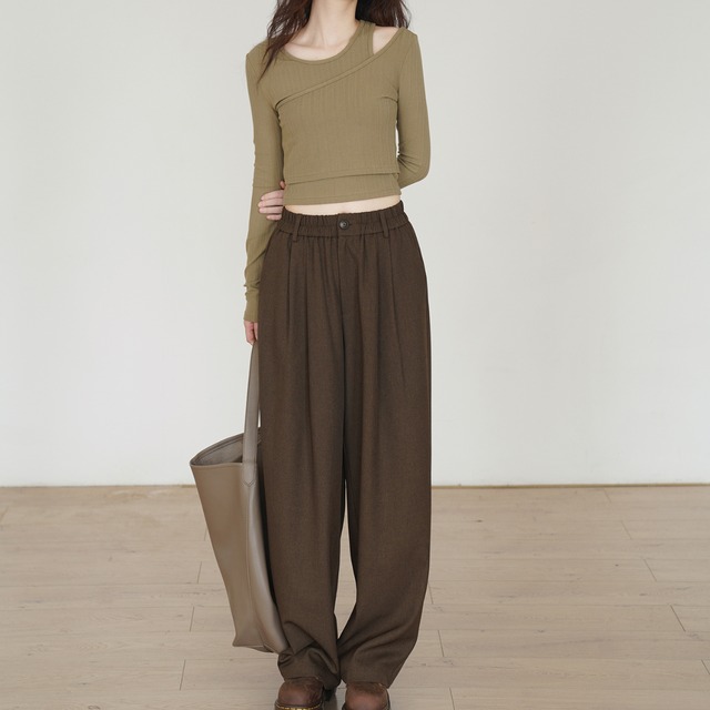 asymmetry layered-style top L0259