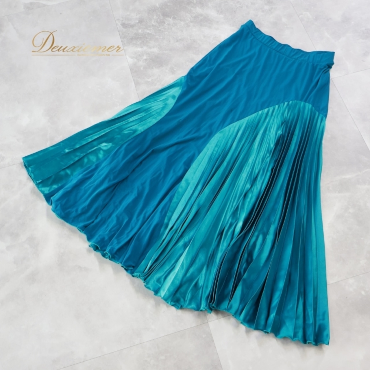 社交ダンス 衣装 スカート グリーン系 チャコットロイヤルダンス Chacott ROYAL DANCE 緑 プリーツ 上品 伸縮 ストレッチ 練習 レッスン パーティー かわいい ダンス衣装 イベント ステージ 光沢