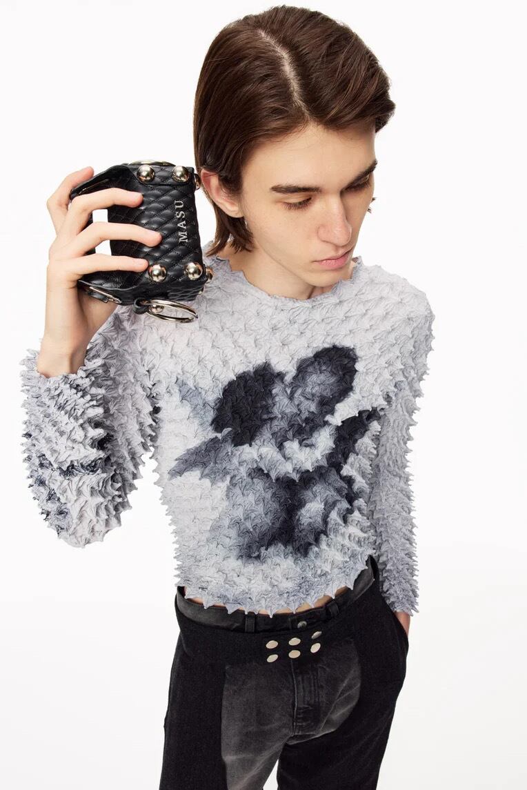 25AW】MASU SPIKY ANGEL TOPS (GRAY) M25F9CS007 | IAAAM ONLINE STORE