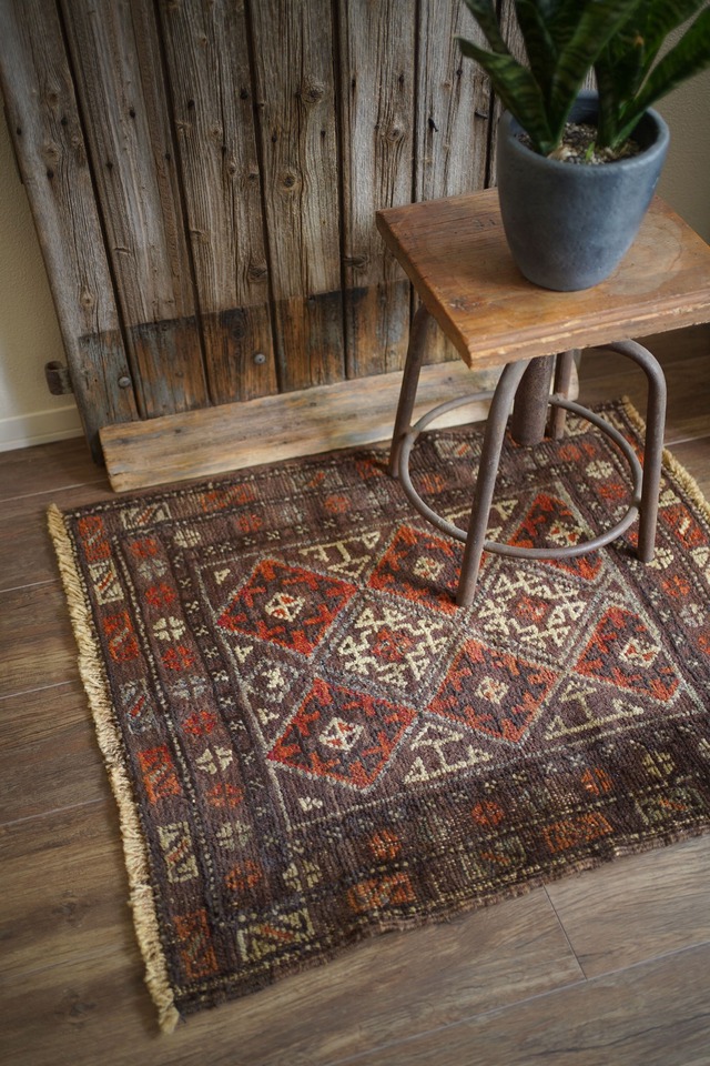 【1062】Vintage Afghan Baluch rug 1960's