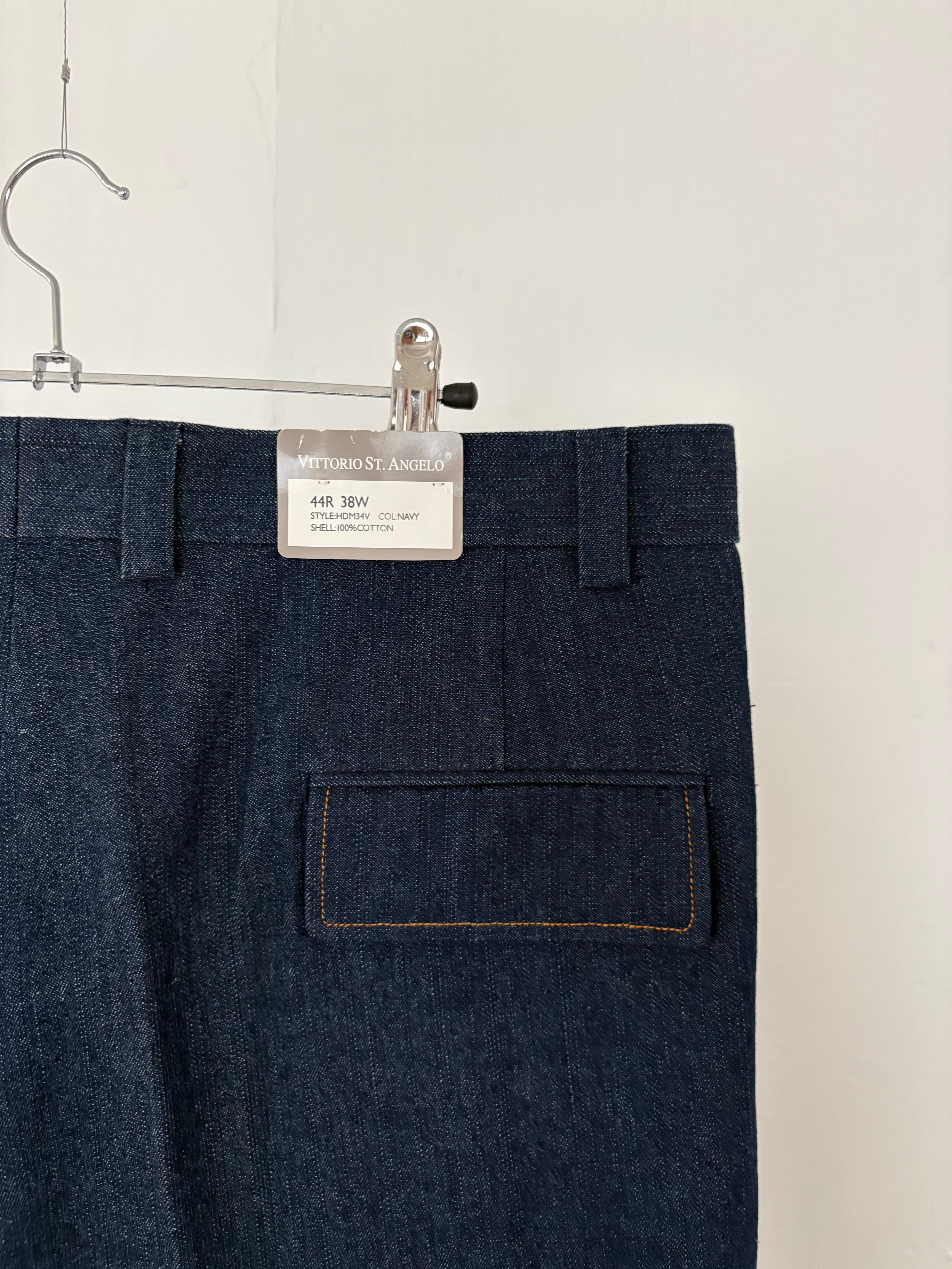 2000's VITTORIO DE ANGELO Super Wide Denim Slacks | EVERYTHING WAS
