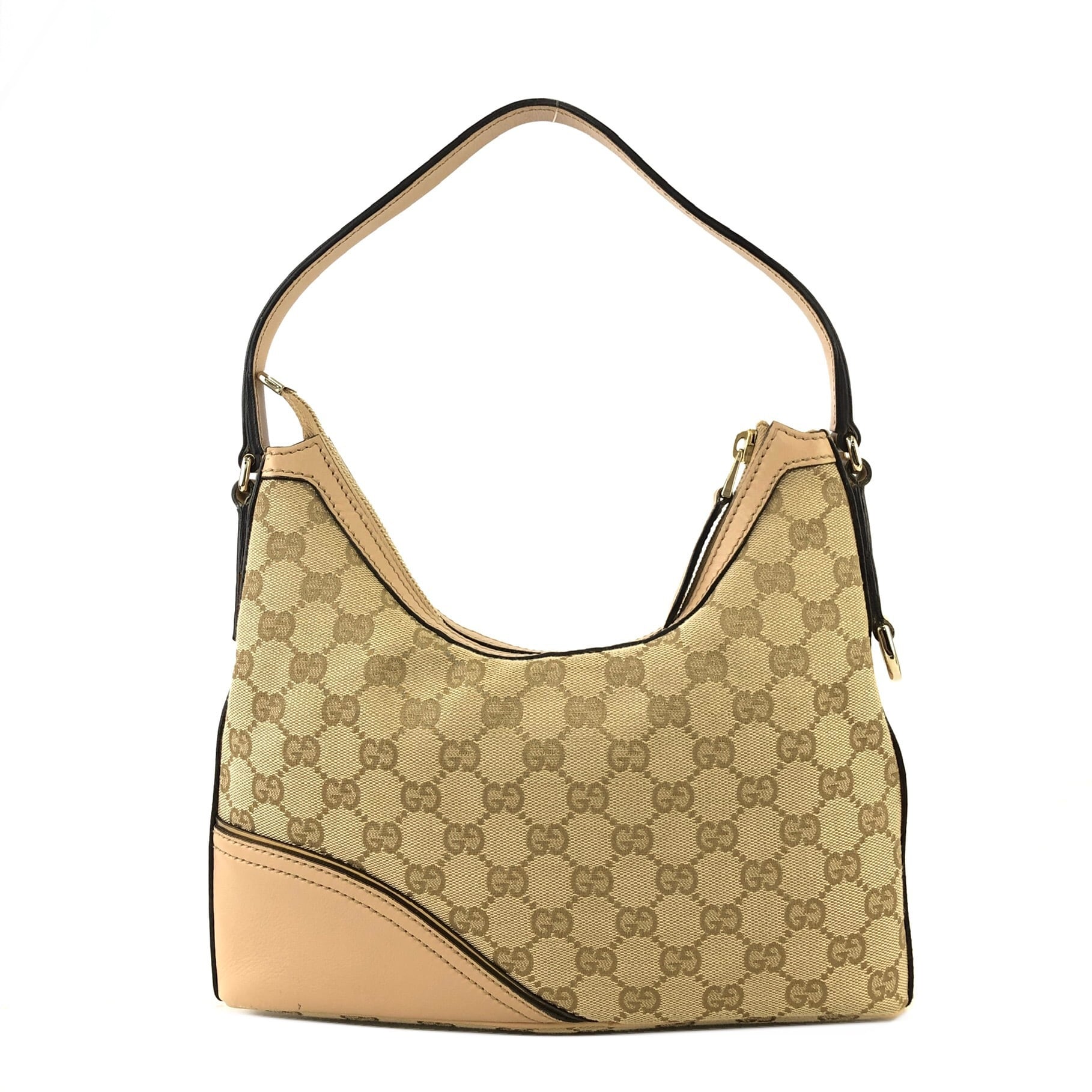 GUCCI グッチ GG柄 GGロゴ キャンバス レザー ホーボーバッグ
