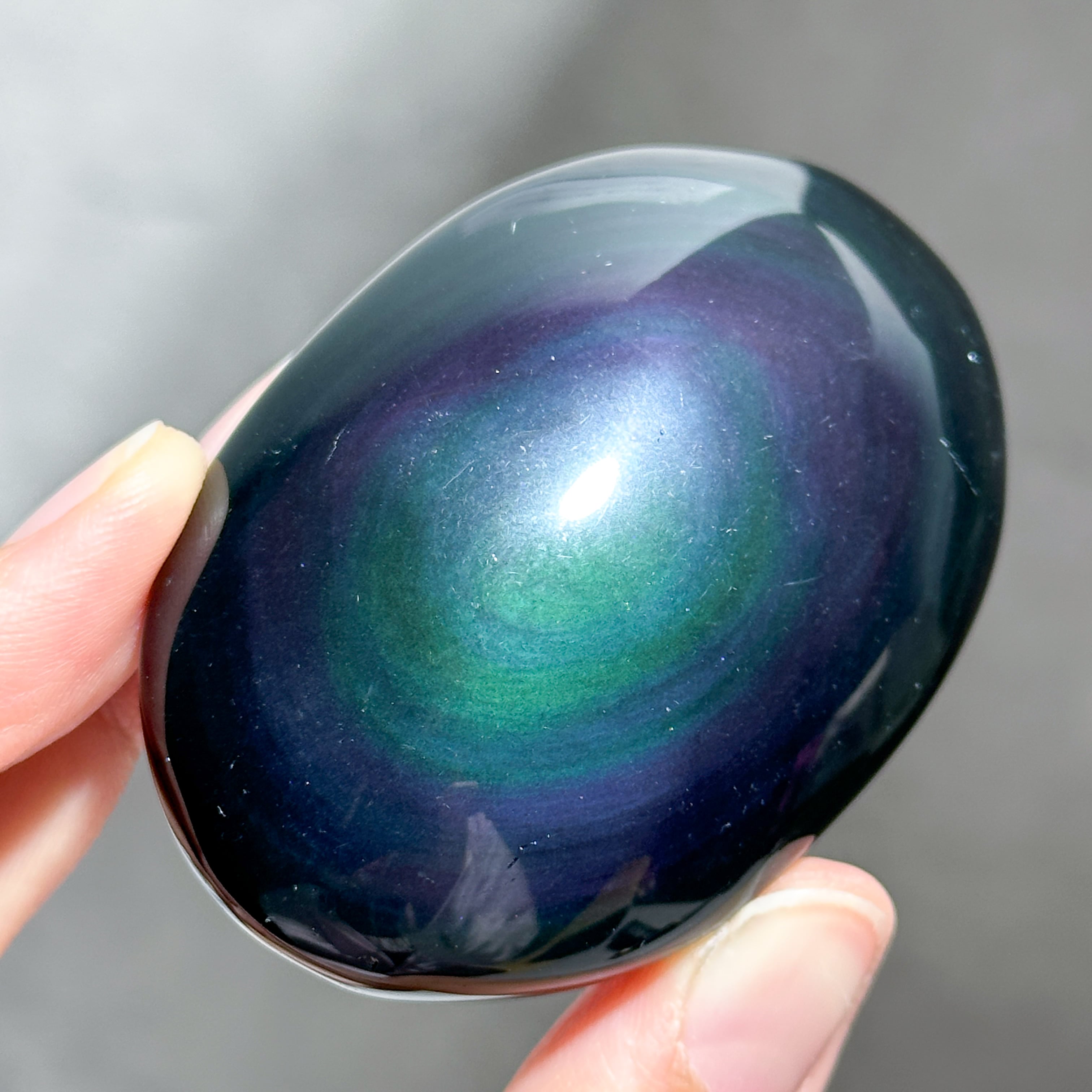 レインボーオブシディアン パーム52◇ Rainbow obsidian レインボーオブシディアン パーム52◇ Rainbow obsidian
