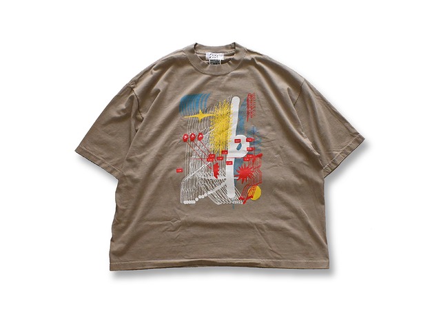 JUN ITO｜Long sleeve T-shirt「BETWEEN BOUNDARIES」(Blue)
