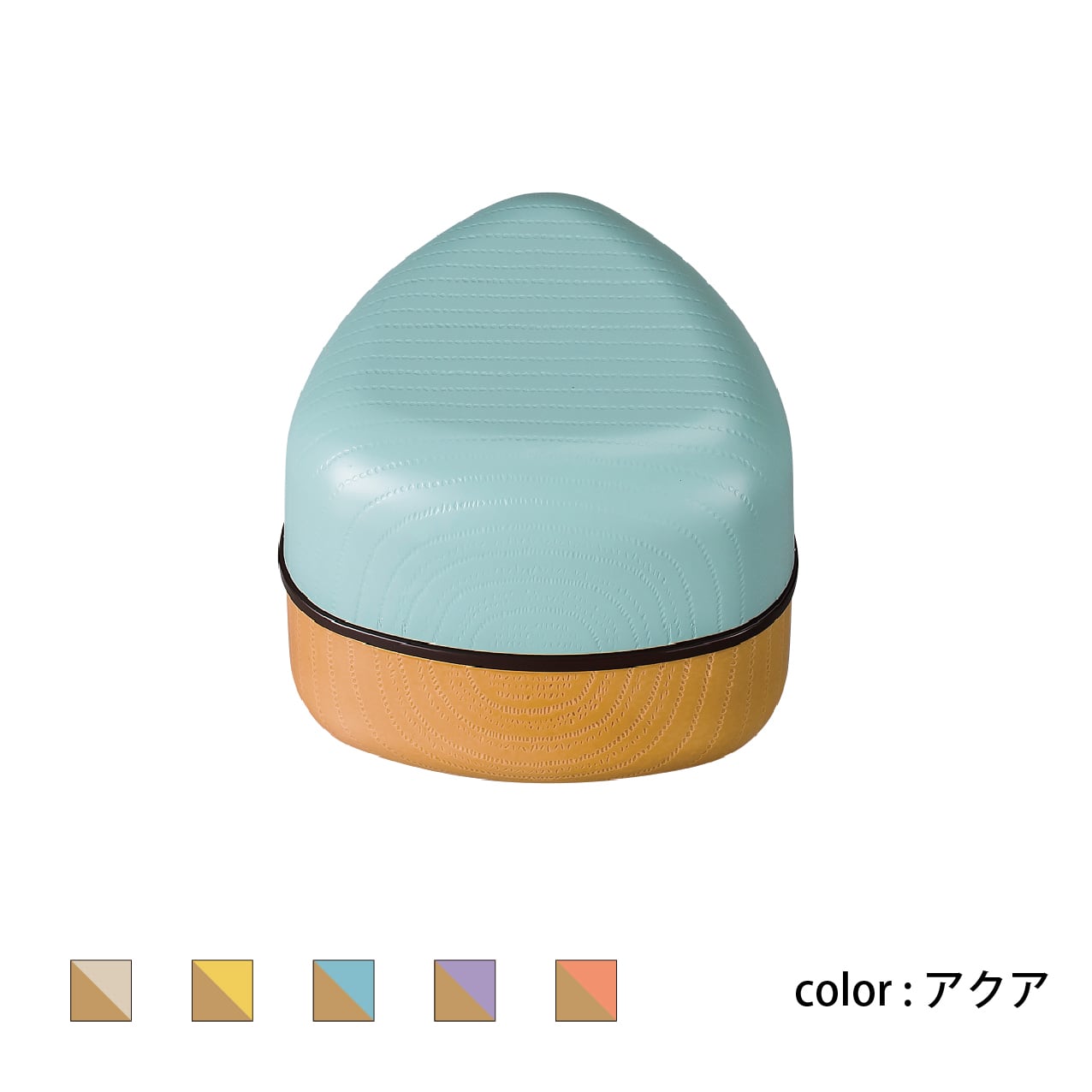 Woody plus おにぎりケース（ライトカラーVer） | 山中温泉弁当箱直売