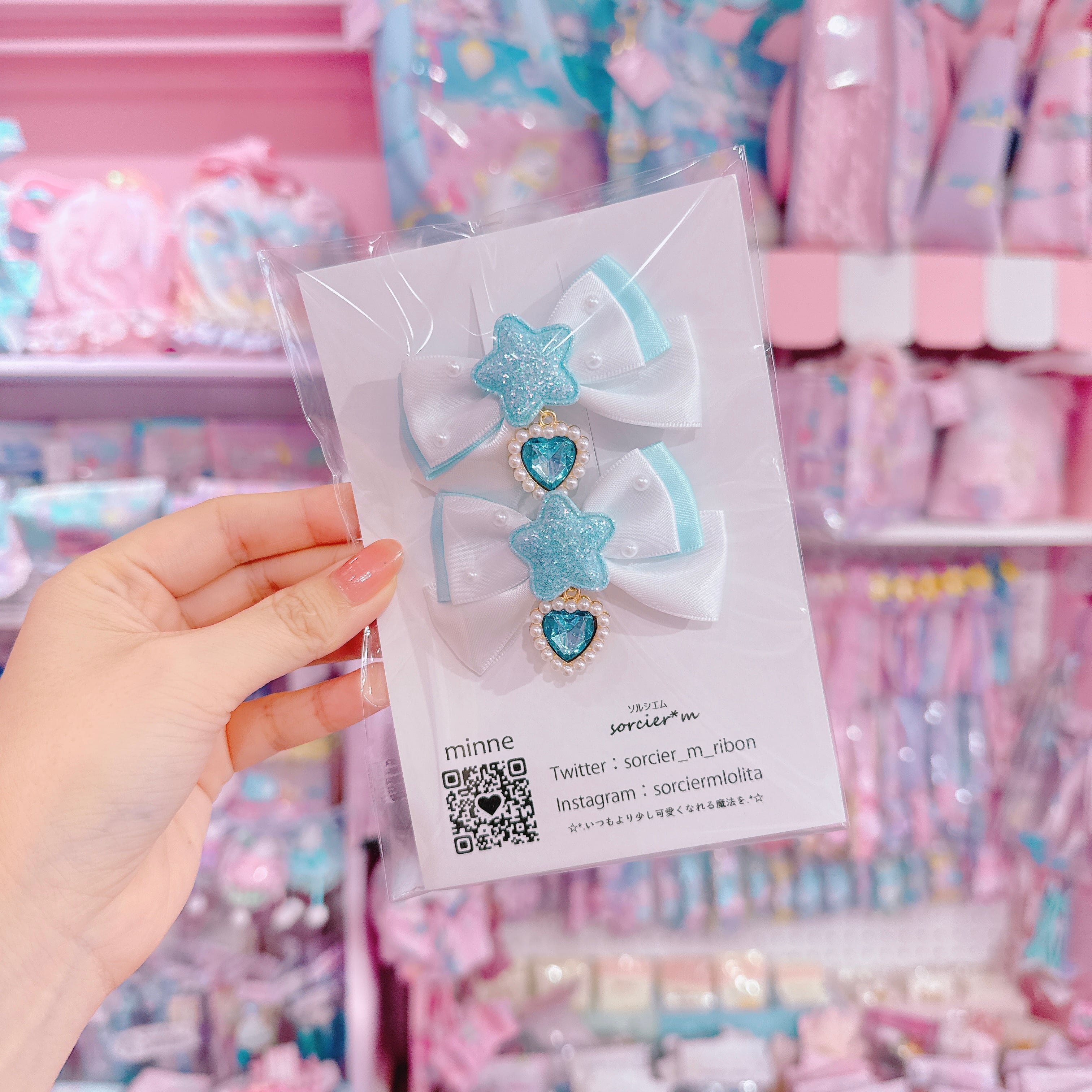 【E10】8-4ツインヘアクリップ