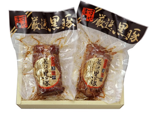 Ｍ-5　黒豚短鼻豚　無添加　炭火焼豚味比べセット（冷凍）