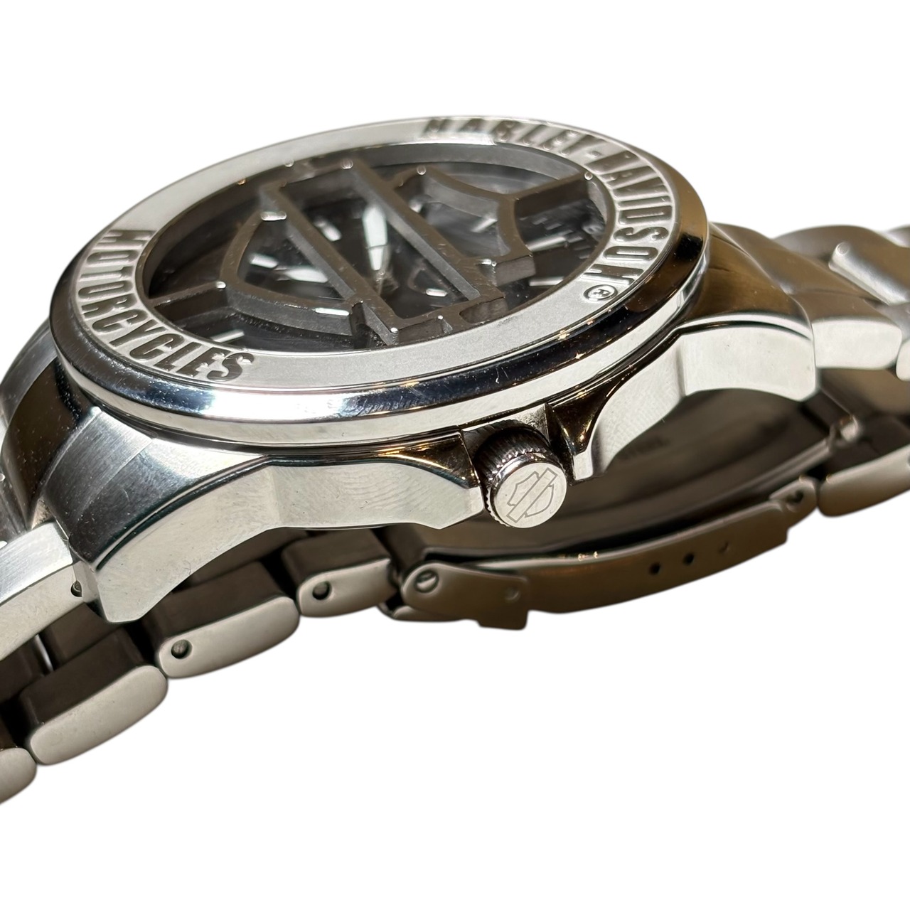 HARLEY-DAVIDSON × BULOVA flip up quartz watch