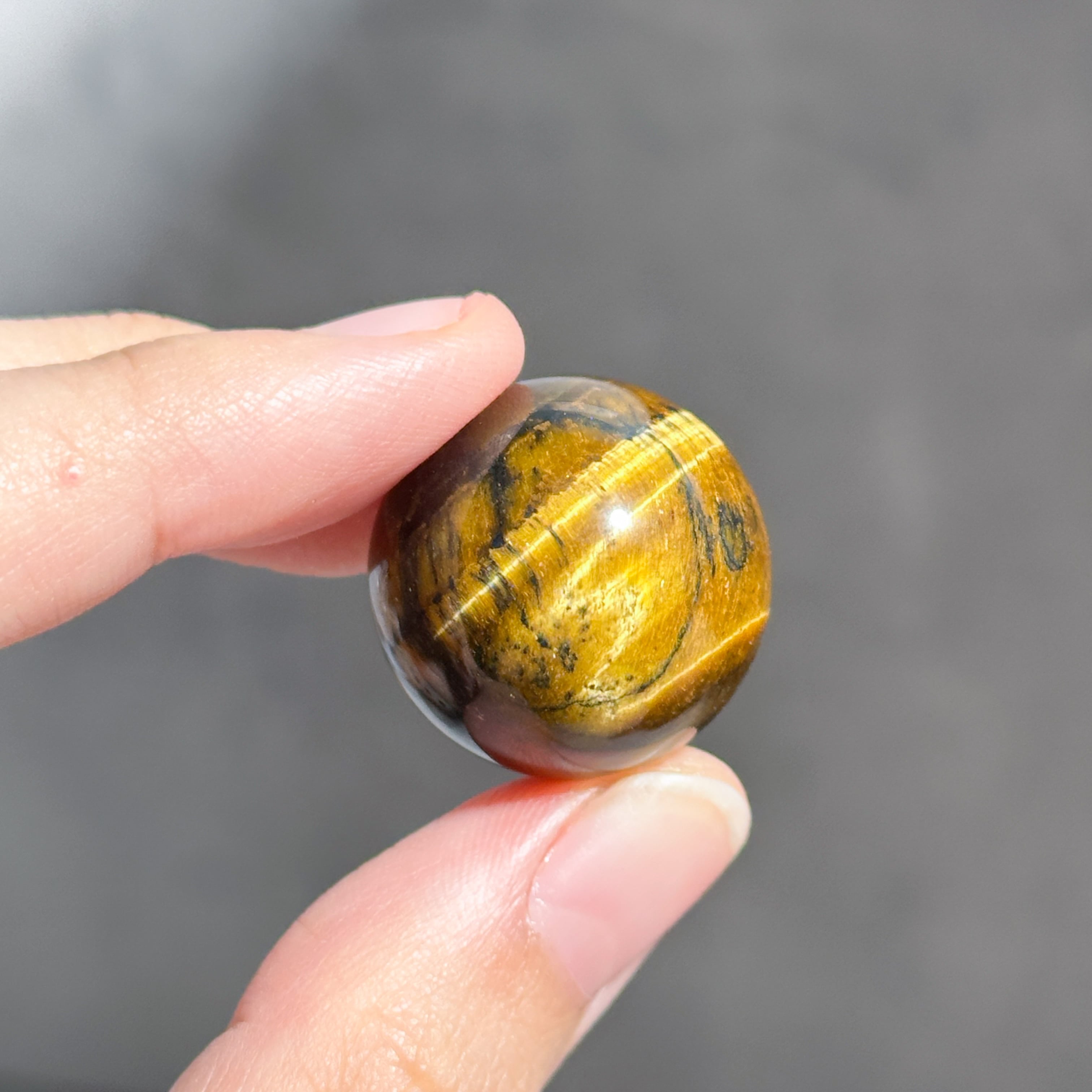 タイガーアイ スフィア（丸玉）51◇ Tiger's eye ◇天然石・鉱物