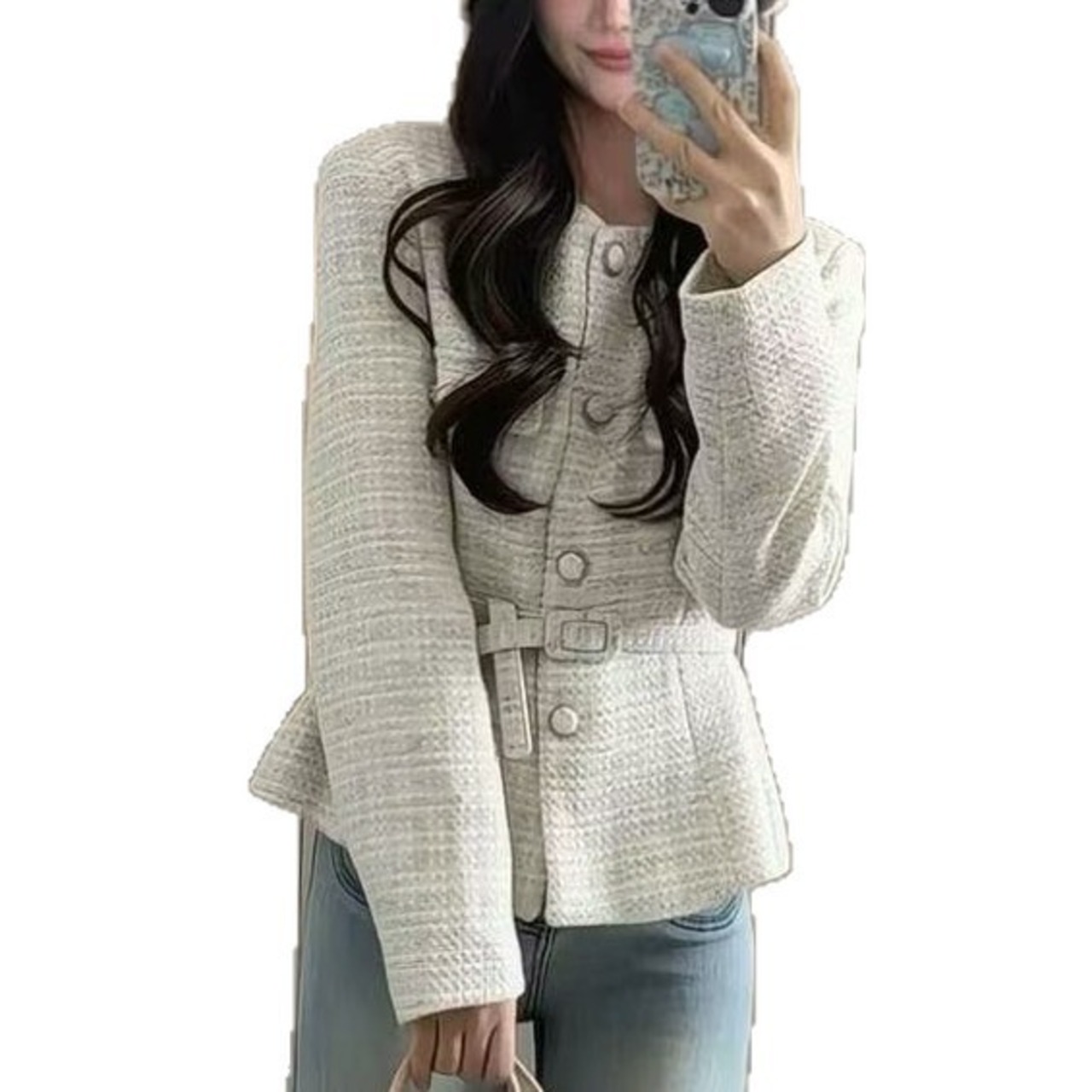 ショートジャケット_ウェストベルト調整