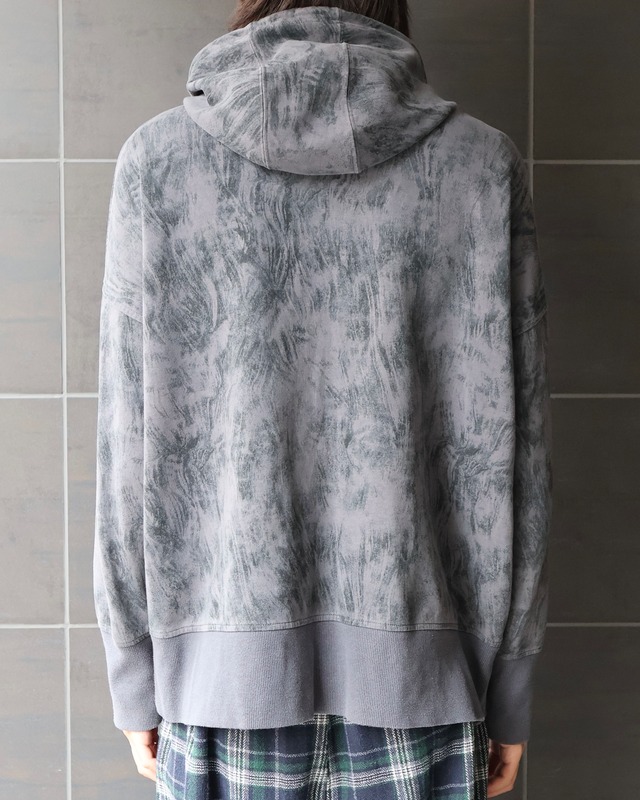 high-neck zip up hoodie