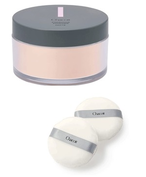 【在庫処分】Chacott チャコット フィニッシングパウダー フェイスパウダー マットな透明感 レディース＆メンズ用 ジェンダーレスコスメ カラー：761 ナチュラル 30g 専用パフ付きセット(小2ケ入)