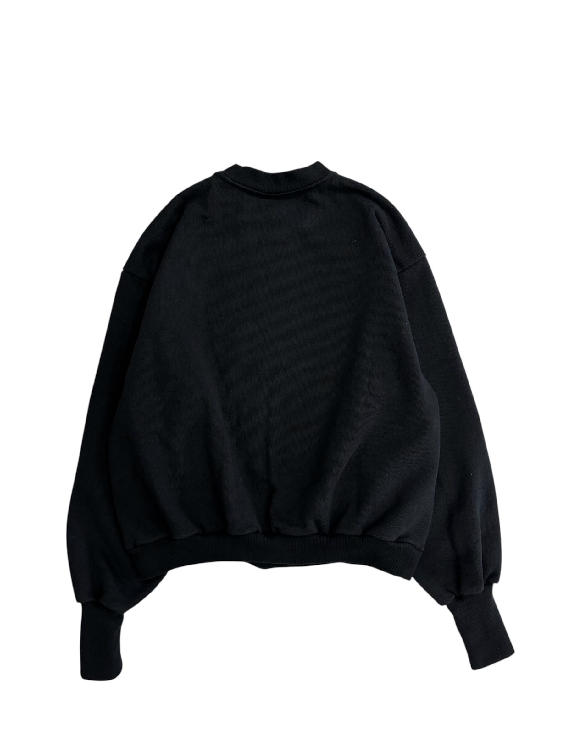 PWA】CURLY SWEAT CREW - BLACK | standlobby