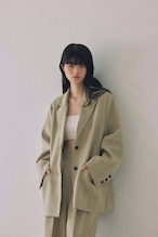 DU260514 Cut Off Design Jacket 【set up可】